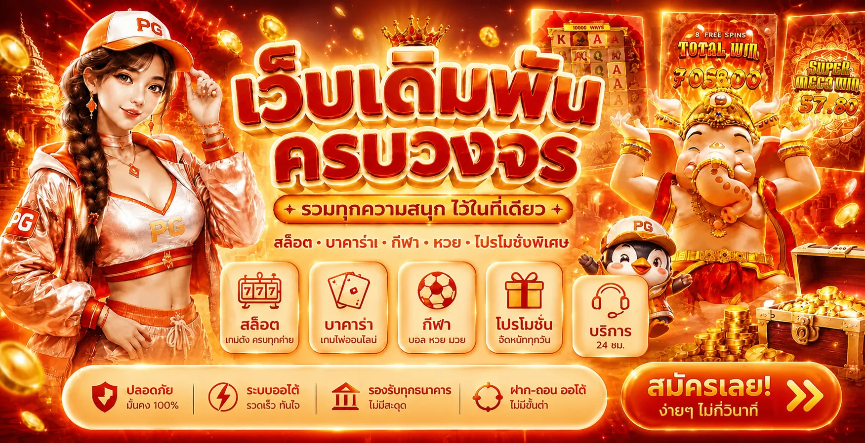 ภาพรวมบริการและหมวดเกมของ spinixworld